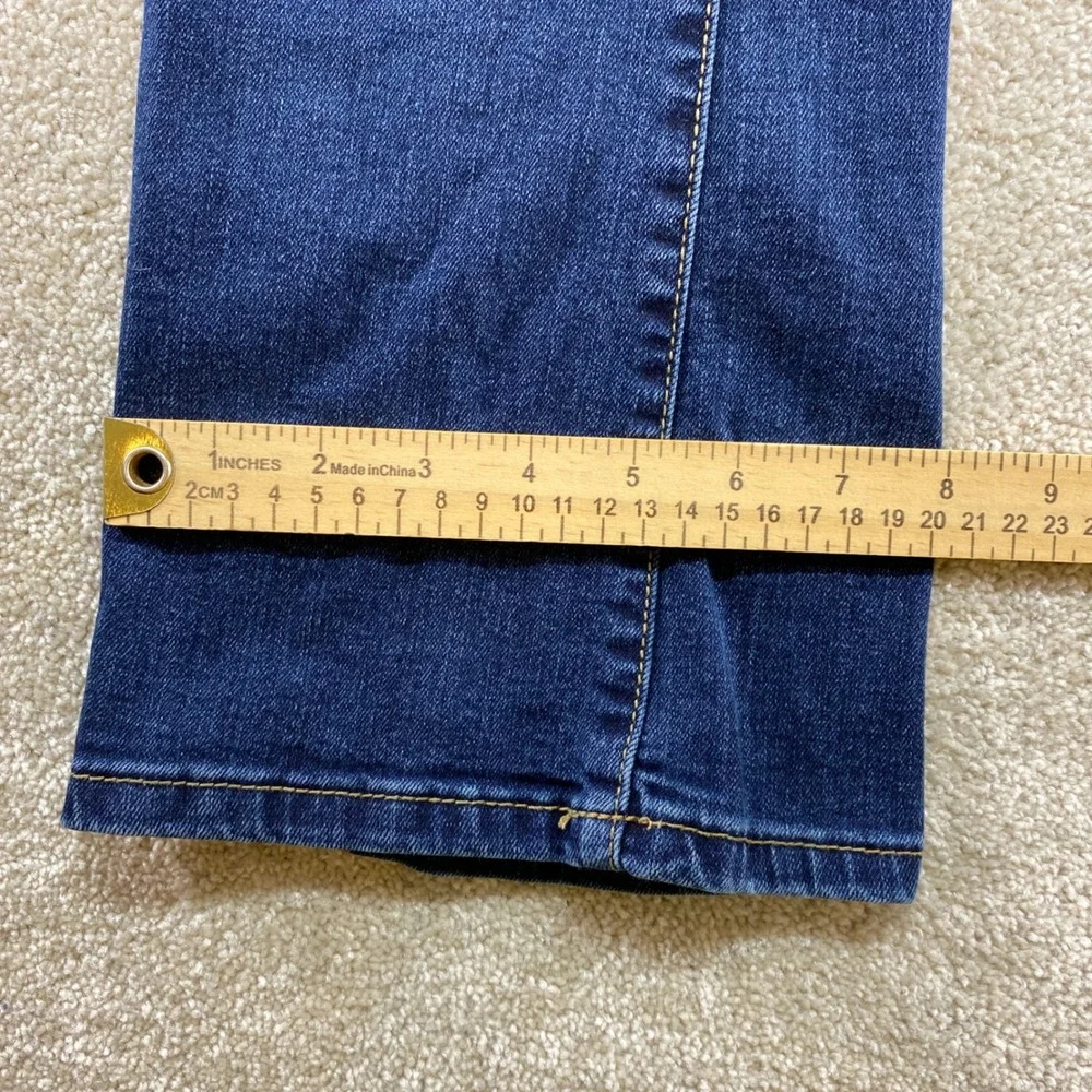 St. John's Bay Bootcut Jeans Womens 6P Blue Excellent Stretch Dark Wash Petite‎